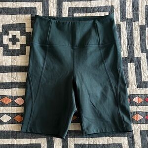 Girlfriend Collective Forest Green Bike Shorts